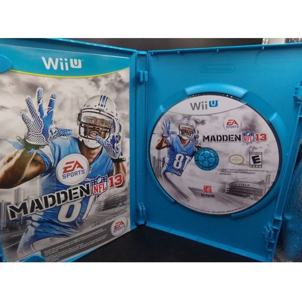 Madden NFL 13 (Nintendo Wii U, 2012) Video Game Complete CIB‎ Tested & Works